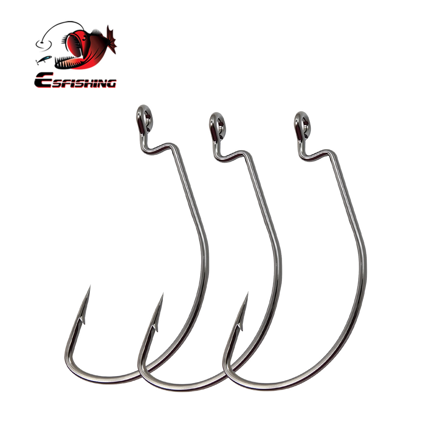 Fishing Hook Offset - ESFISHING Bù Đắp Móc Thép Carbon
