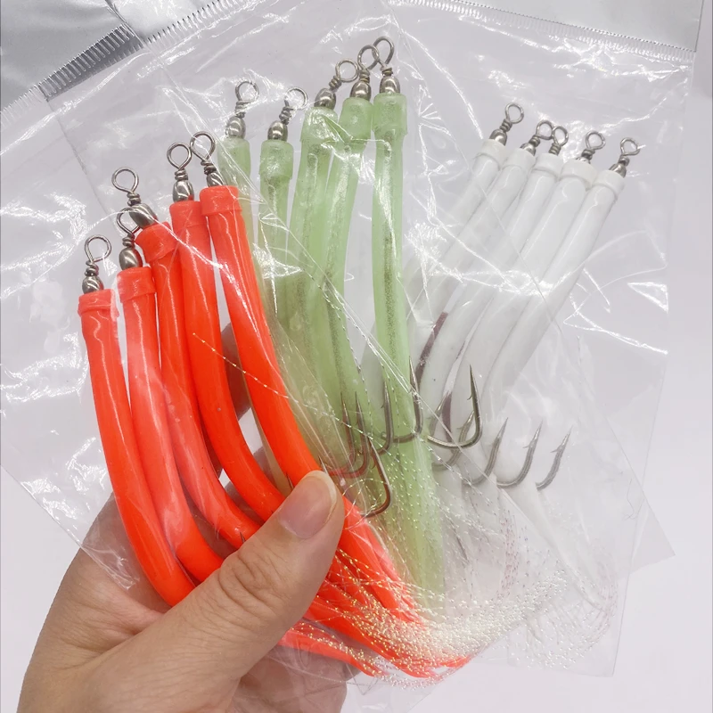 1/5Pcs CodfishFishing Eel Tube - đánh giá và giá Fishing Hook Offset