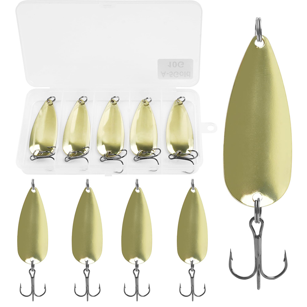 5Pcs Fishing Spoons Metal Fish - đánh giá và giá Fishing Hook Treble