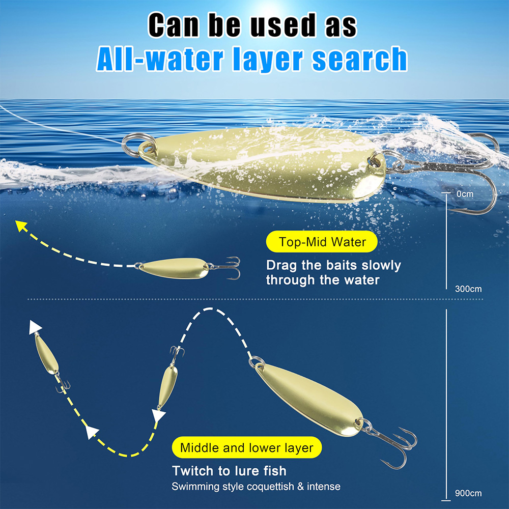 5Pcs Fishing Spoons Metal Fish - đánh giá và giá Fishing Hook Treble