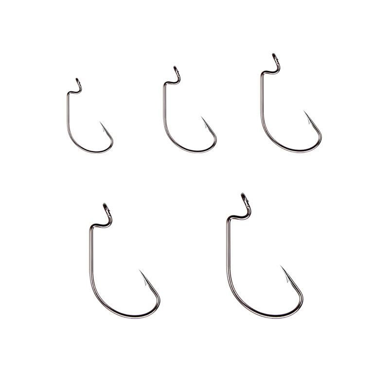 50pcs Wide Worm Hook Carbon St - đánh giá và giá Fishing Hook Barbless