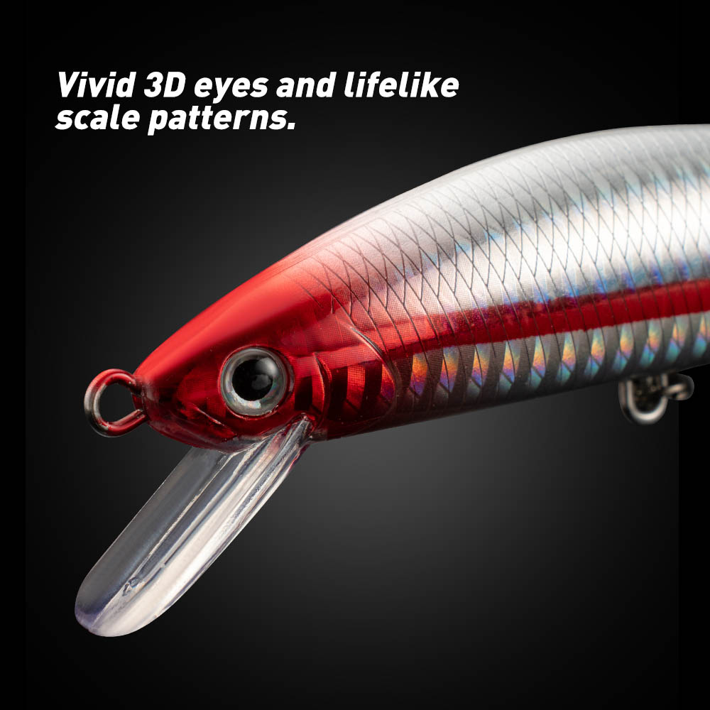 Fishing Lure Sinking Minnow 13 - đánh giá và giá Fishing Hook Treble