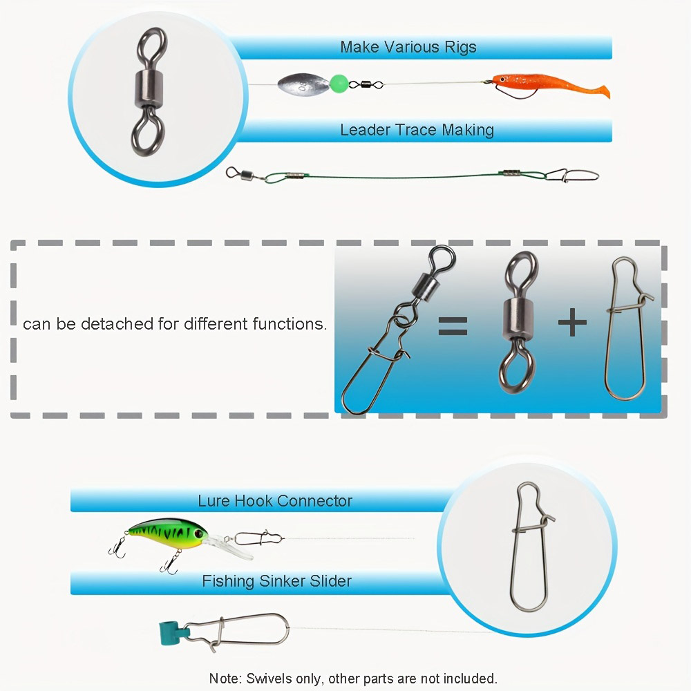 95/210 PCS Set Fishing Connect - đánh giá và giá Fishing Hook Stainless Steel
