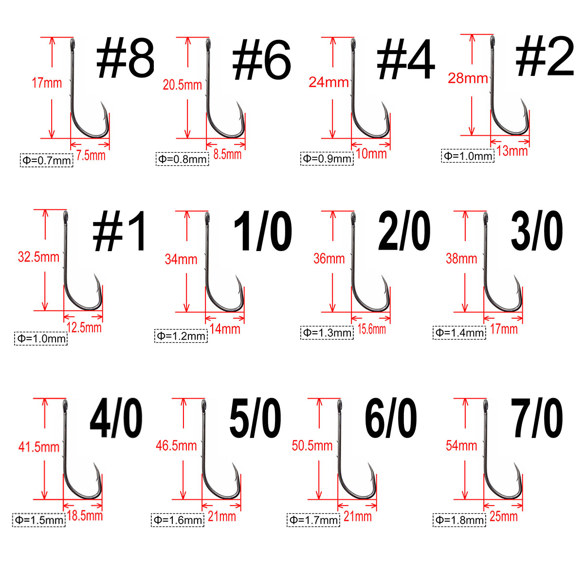 200 pcs Baitholder Fishhook Ca - đánh giá và giá Fishing Hook Assortment