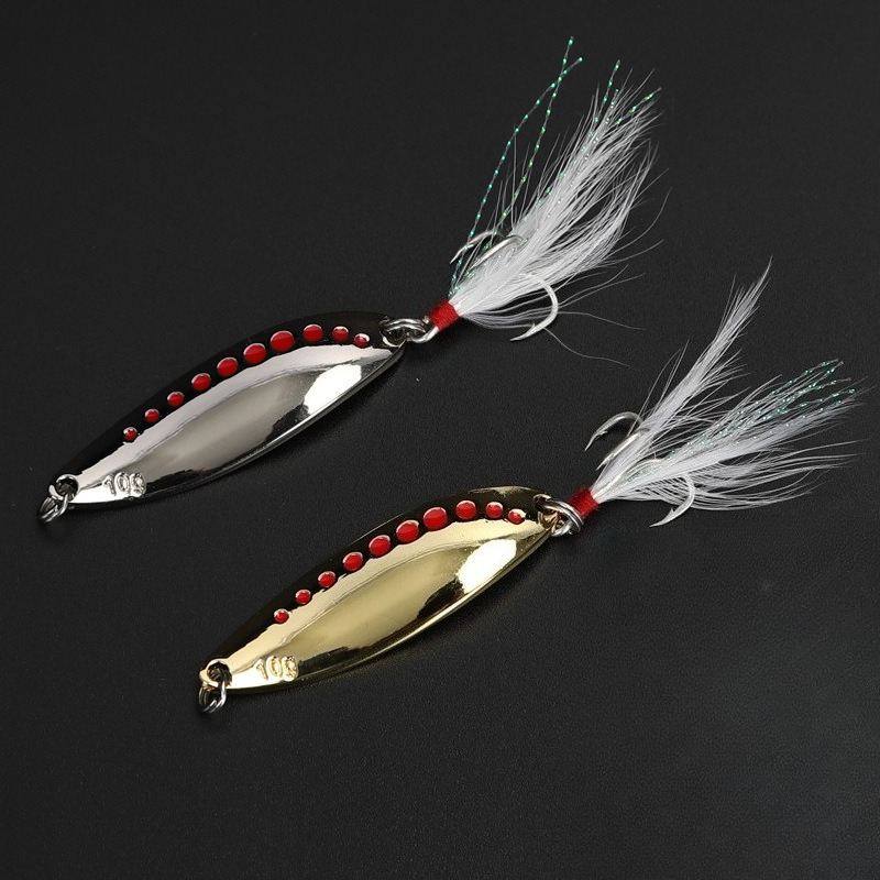 1pcs 5g-20gMetal Spinner Spoon - đánh giá và giá Fishing Hook Treble