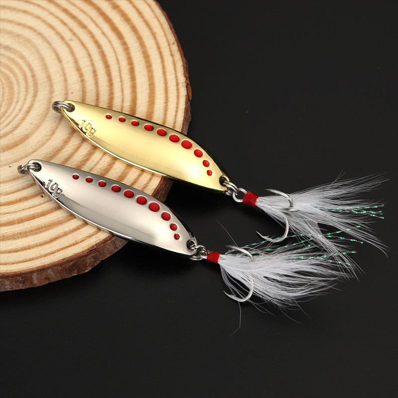 1pcs 5g-20gMetal Spinner Spoon - đánh giá và giá Fishing Hook Treble