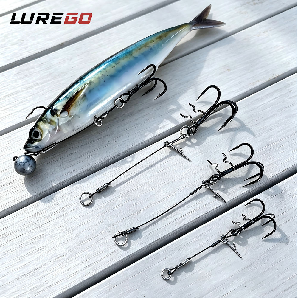 LUREGO 2Pcs Stinger Rig T-Bell - đánh giá và giá Fishing Hook Weedless