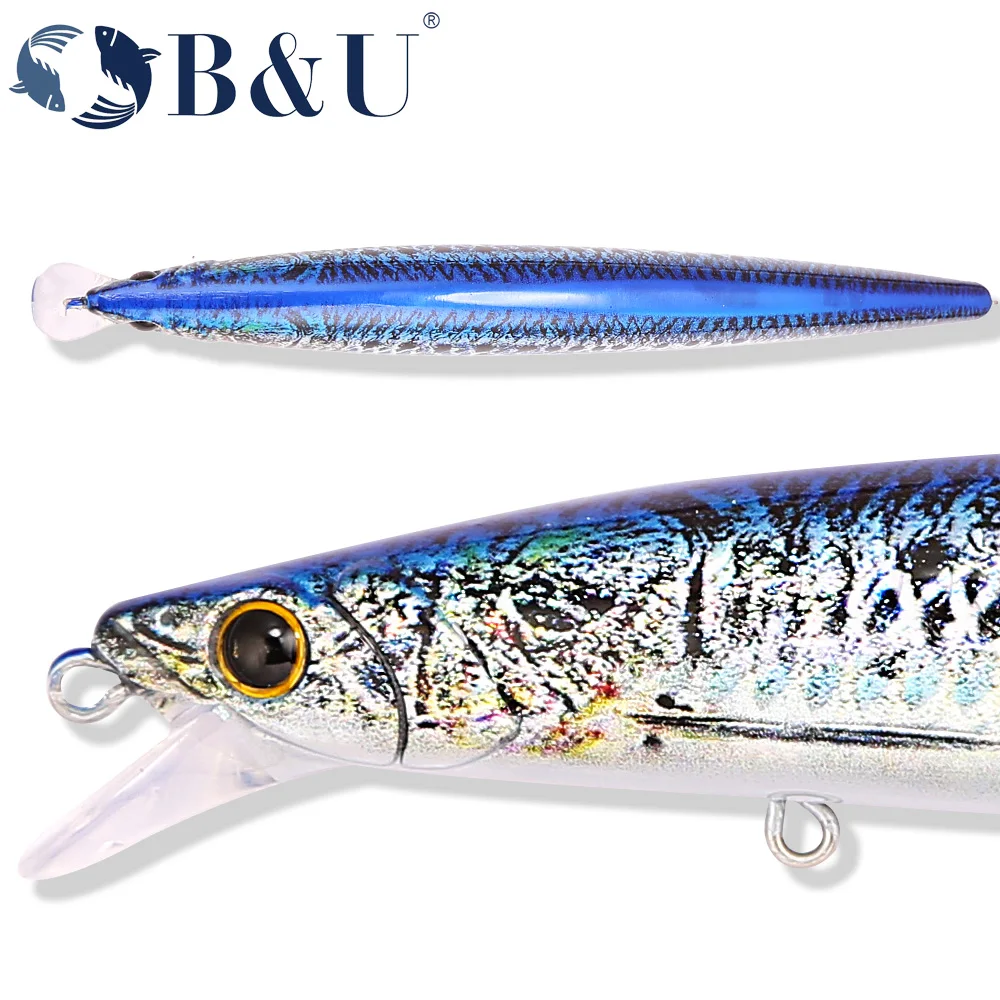 B&U 163mm/33.5g Floating Long  - đánh giá và giá Fishing Hook Treble