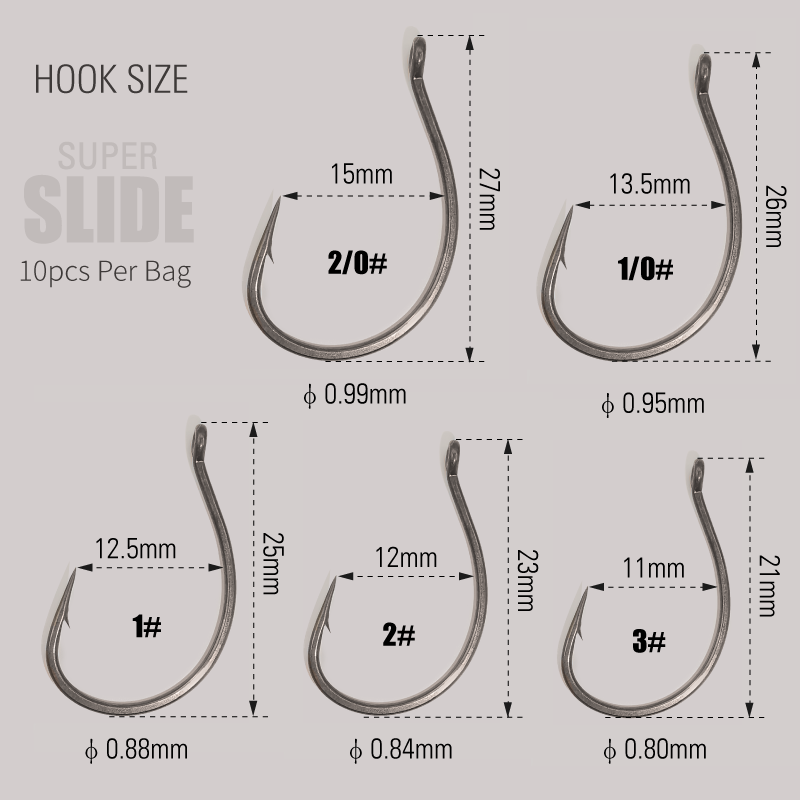 LUREHOLIC PTFE Super Slide Wac - đánh giá và giá Fishing Hook Assortment