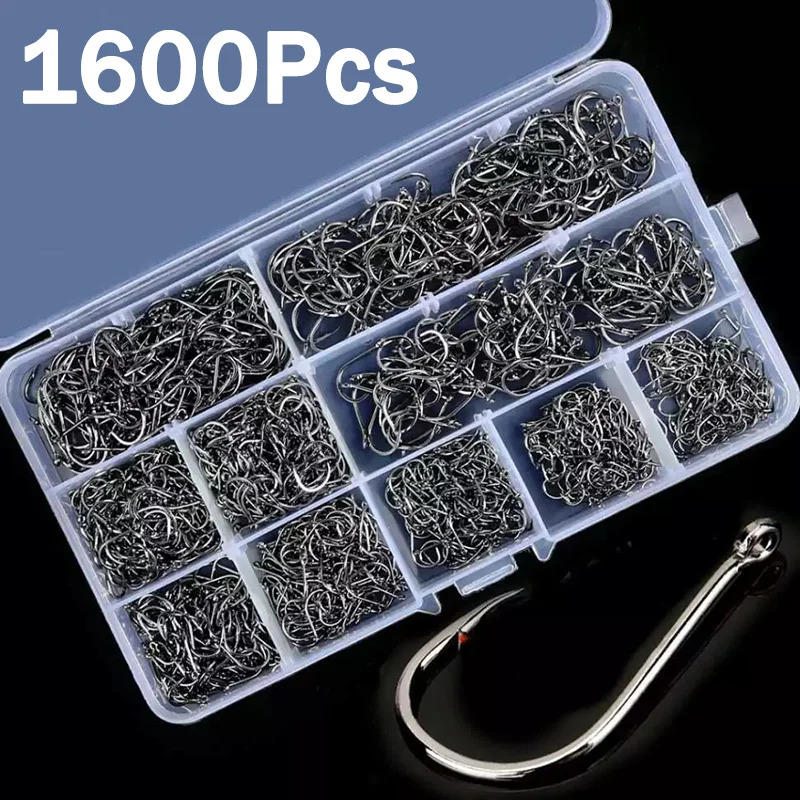 50-1600Pcs/BoxFishing Hooks Ca - đánh giá và giá Fishing Hook Barbless