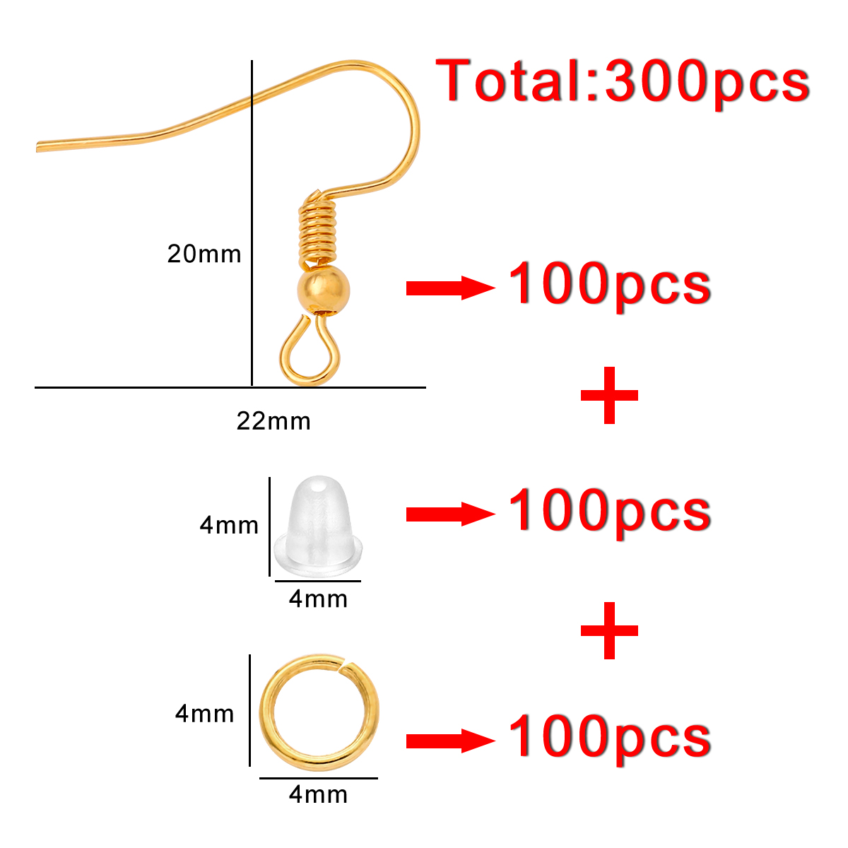 100-300pcs/Lot Hypoallergenic  - đánh giá và giá Fishing Hook Assortment