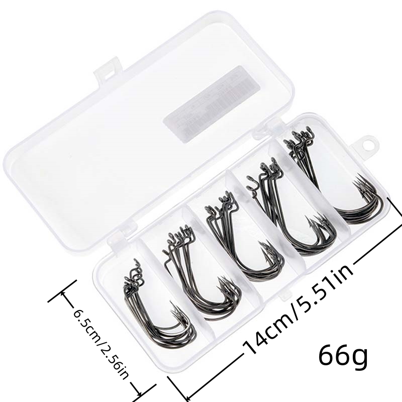 50Pcs/Box High Carbon Steel Fi - đánh giá và giá Fishing Hook Box