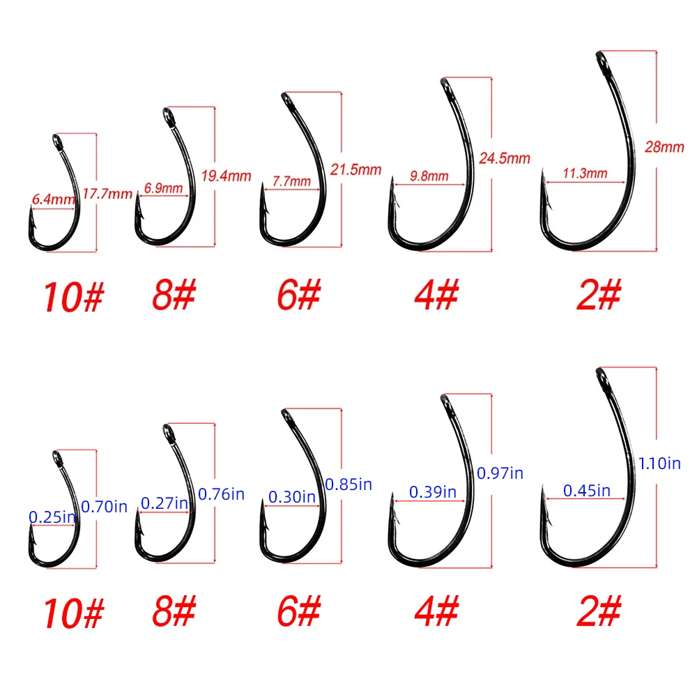 100pcs Coating High Carbon Sta - đánh giá và giá Fishing Hook Assortment