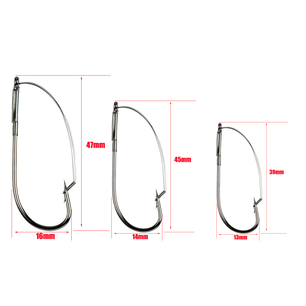 10Pcs/box Fishing Wacky Weedle - đánh giá và giá Fishing Hook Weedless