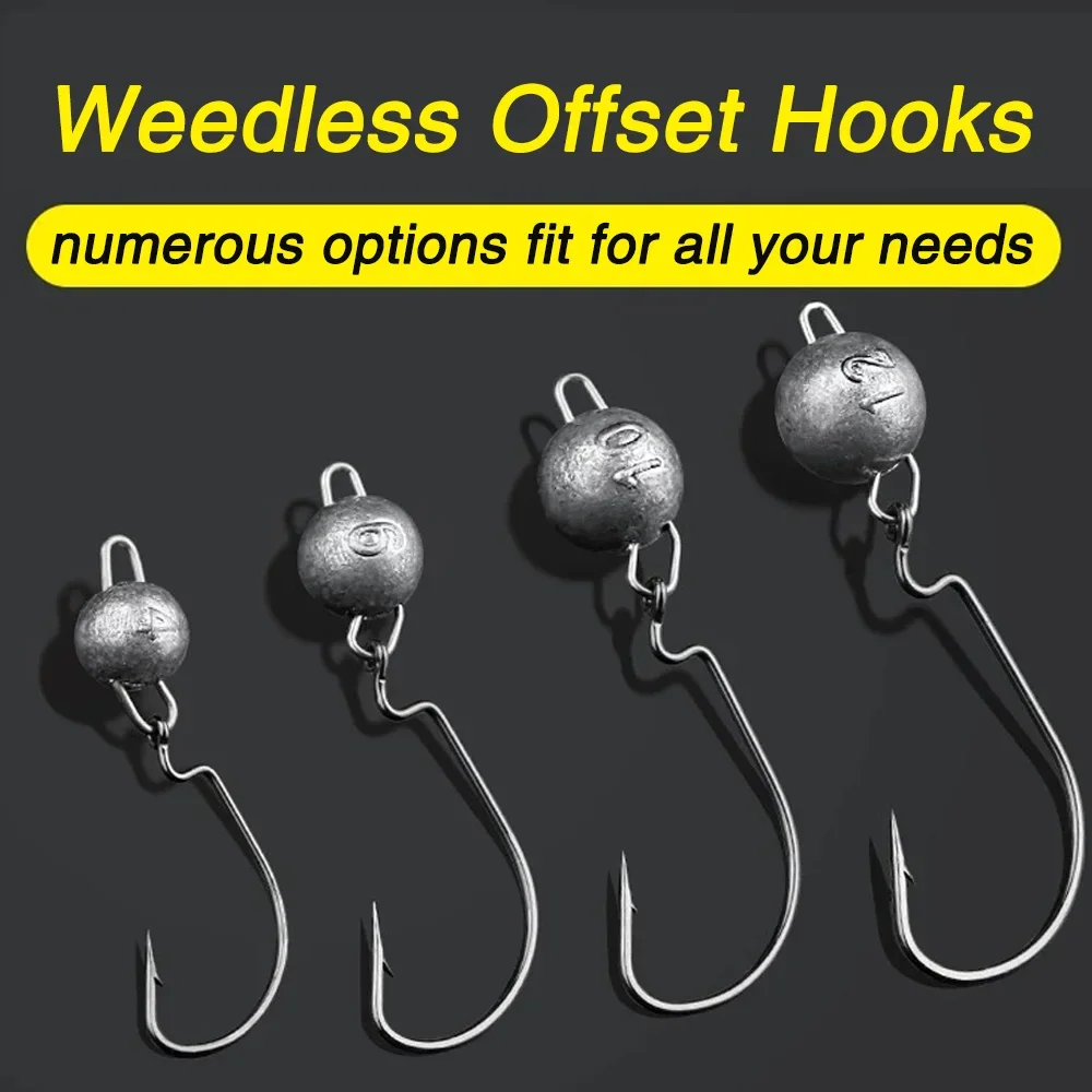 5pcs Metal Jig Head Worm Hooks - đánh giá và giá Fishing Hook Weedless